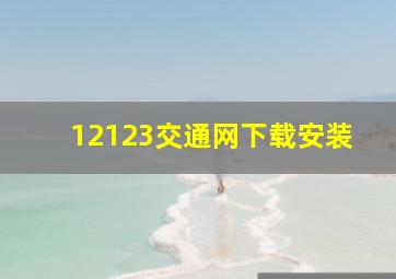 12123交通网下载安装