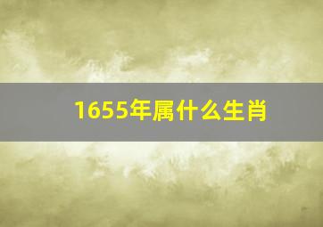 1655年属什么生肖