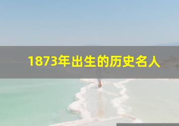 1873年出生的历史名人