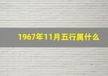 1967年11月五行属什么