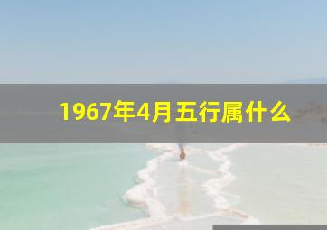 1967年4月五行属什么