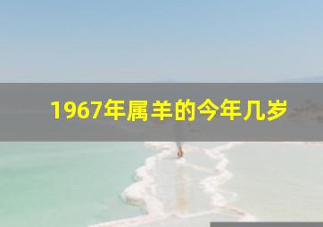 1967年属羊的今年几岁