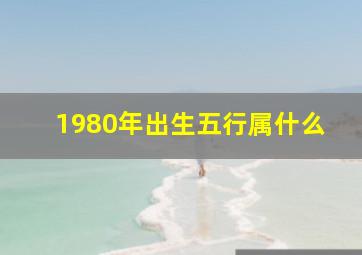 1980年出生五行属什么