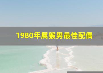 1980年属猴男最佳配偶