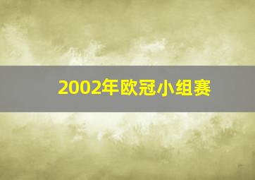 2002年欧冠小组赛