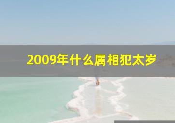 2009年什么属相犯太岁