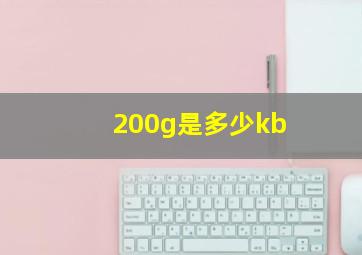 200g是多少kb