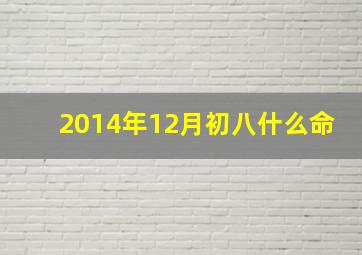 2014年12月初八什么命