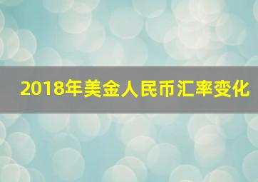 2018年美金人民币汇率变化