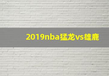 2019nba猛龙vs雄鹿