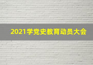 2021学党史教育动员大会