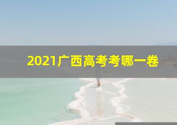 2021广西高考考哪一卷