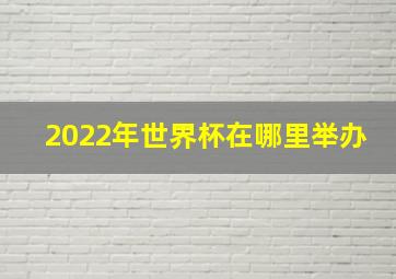 2022年世界杯在哪里举办