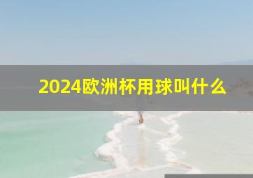 2024欧洲杯用球叫什么