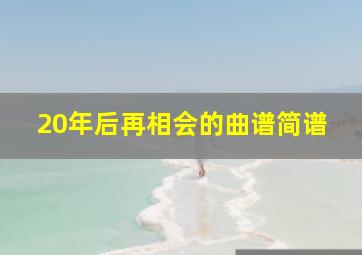 20年后再相会的曲谱简谱