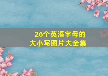 26个英浯字母的大小写图片大全集