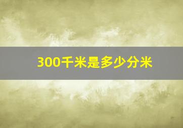 300千米是多少分米