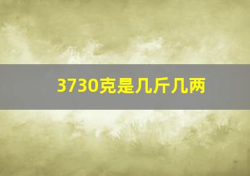 3730克是几斤几两