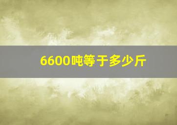 6600吨等于多少斤