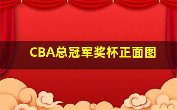 CBA总冠军奖杯正面图