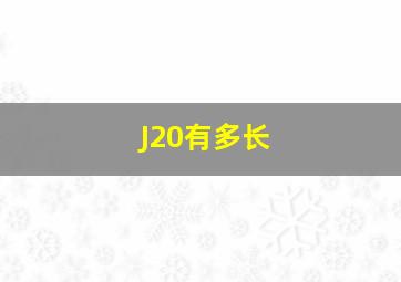 J20有多长