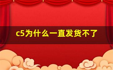 c5为什么一直发货不了