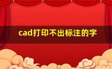 cad打印不出标注的字