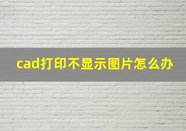 cad打印不显示图片怎么办