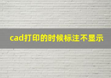 cad打印的时候标注不显示