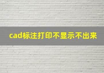 cad标注打印不显示不出来