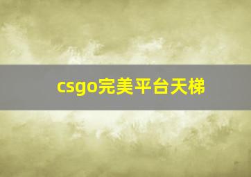 csgo完美平台天梯