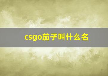 csgo茄子叫什么名