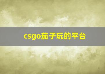 csgo茄子玩的平台