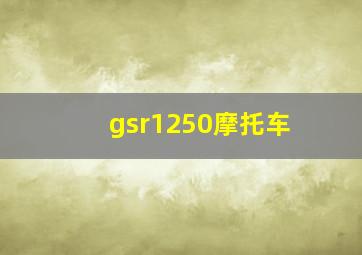 gsr1250摩托车