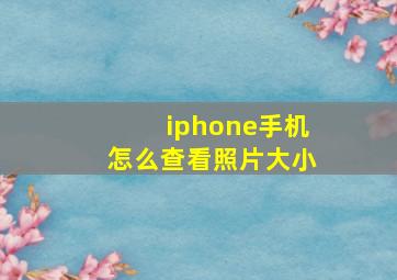 iphone手机怎么查看照片大小