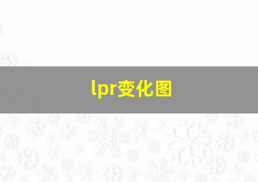 lpr变化图