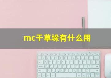 mc干草垛有什么用