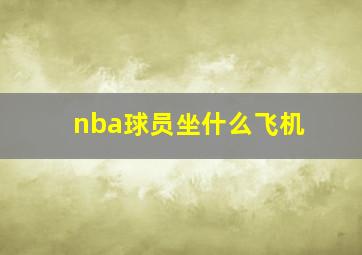 nba球员坐什么飞机