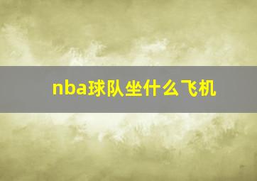 nba球队坐什么飞机