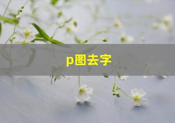 p图去字