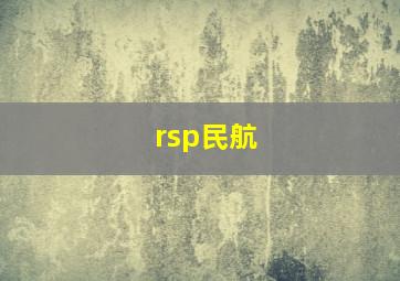 rsp民航