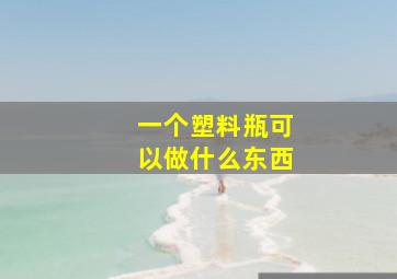 一个塑料瓶可以做什么东西