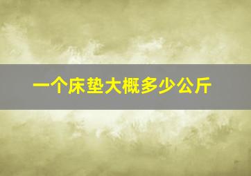 一个床垫大概多少公斤