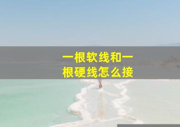 一根软线和一根硬线怎么接