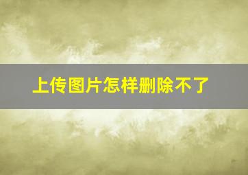 上传图片怎样删除不了