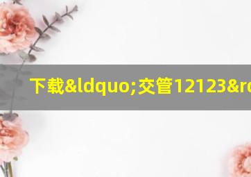 下载“交管12123”