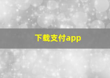 下载支付app