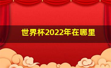 世界杯2022年在哪里