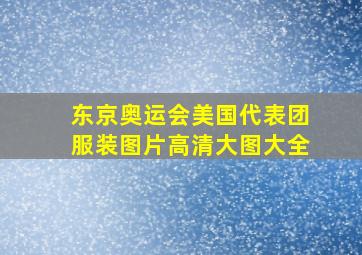 东京奥运会美国代表团服装图片高清大图大全