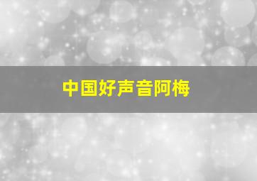 中国好声音阿梅